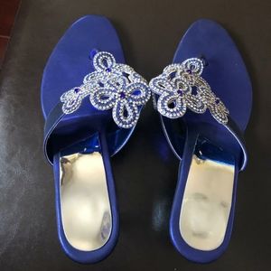 Royal Blue Kitten heels size 9